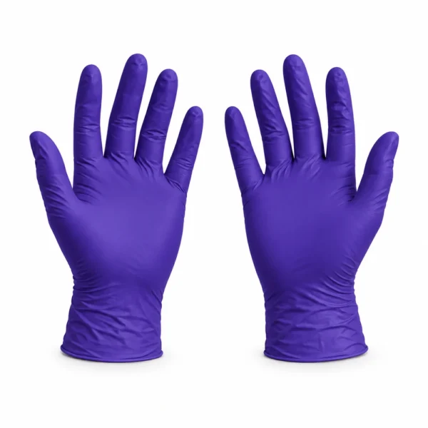 Mănuși din nitril violete, fără pudră, 100 bucăți in ambalaj, Zarys EasyCare Flex Mănuși din nitril violete, fără pudră, 100 bucăți in ambalaj, Zarys EasyCare Flex