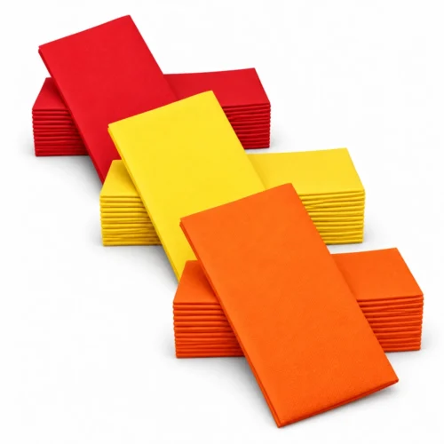 Servetele 33x33 pliere 1-8-Rosu Galben Portocaliu Servetele 33x33 pliere 1-8-Rosu Galben Portocaliu