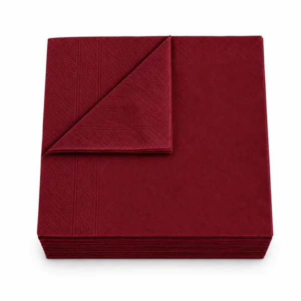 Servetele RZT-Pro 33x33 2-straturi pliere 1-4 Bordo