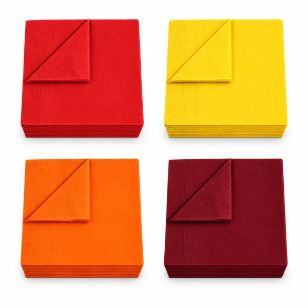 Servetele RZT-Pro 33x33 2-straturi pliere 1-4 Patru culori