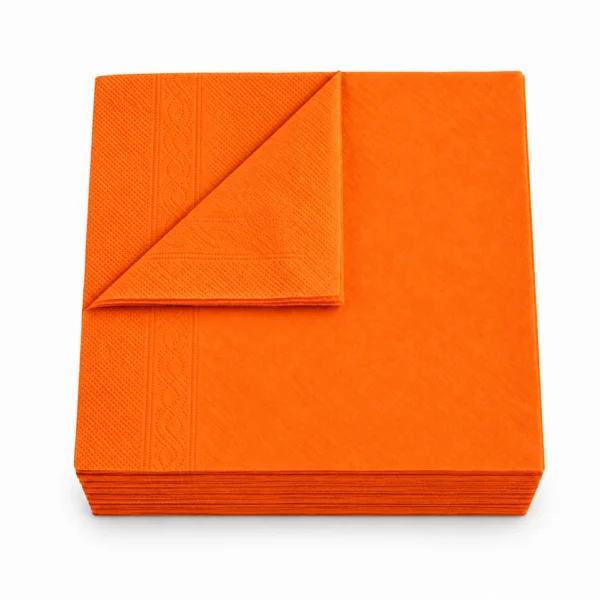 Servetele RZT-Pro 33x33 2-straturi pliere 1-4 Portocaliu
