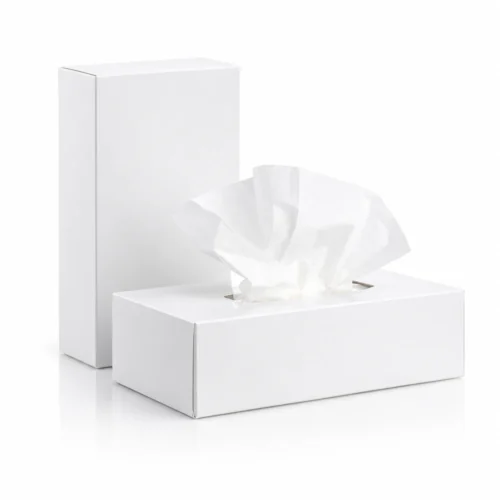 Șervețele cosmetice din celuloză, 2 straturi, 150 foi, cutie albă Șervețele cosmetice din celuloză, 2 straturi, 150 foi, cutie albă
