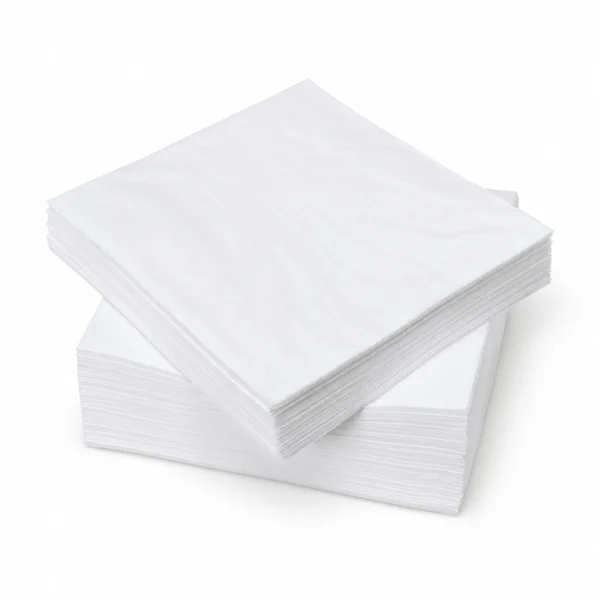 Șervețele de masă din celuloză, 1 strat, 23 × 23 cm, 1500 foi Alb